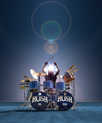 NEIL PEART'S CHROME SLINGERLAND DRUM KIT USED WITH RUSH FROM 1974-1977. image 6