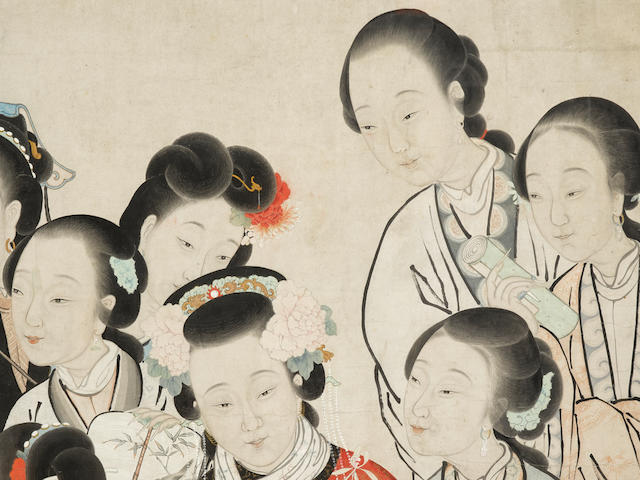 Attributed to Zhenran (1816-1884) Twelve Beauties