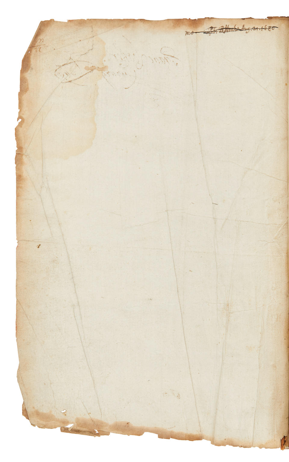 ROBERT HOOKE'S COPY OF VESALIUS, RECORDED IN HIS DIARY. VESALIUS, ANDREAS. 1514-1564. De humani corporis fabrica.  Venice: Franciscus Francisci and Johannes Criegher, 1568. 2 parts in one volume.