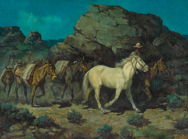 Olaf Carl Wieghorst (1899-1988) Bell Mare 27 1/2 x 38in framed 37 x 47in (Painted circa 1950.)