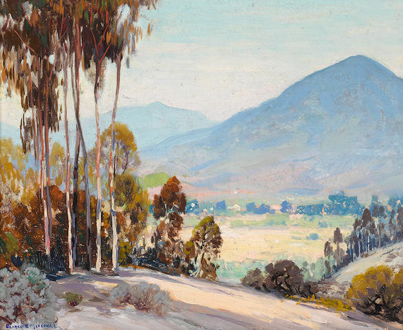 Alfred R. Mitchell (1888-1972) Happy Valley (San Diego) 13 x 16in framed 20 x 23in