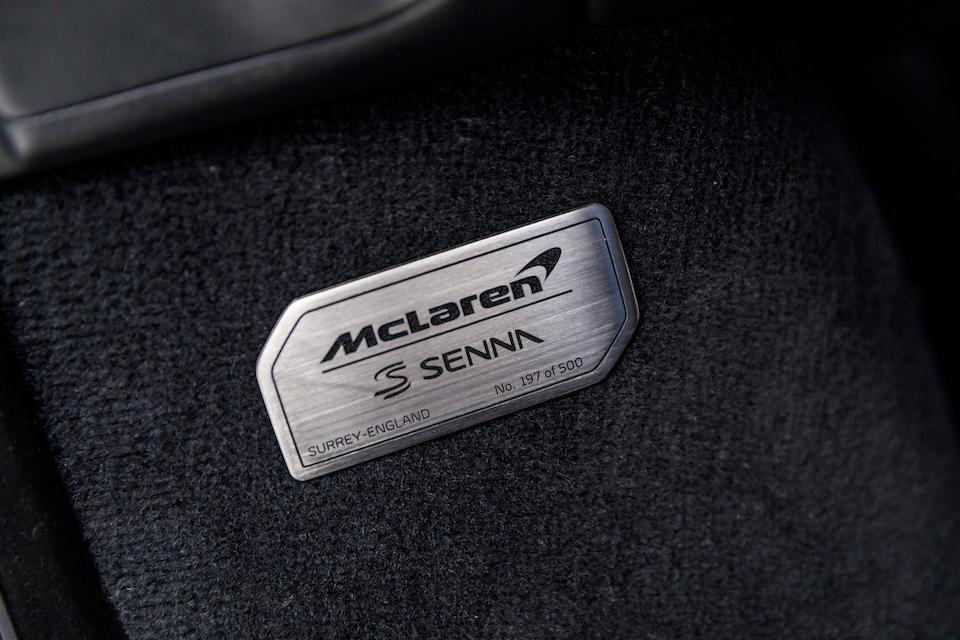 2019 McLaren Senna  VIN. SBM15ACA1KW800197