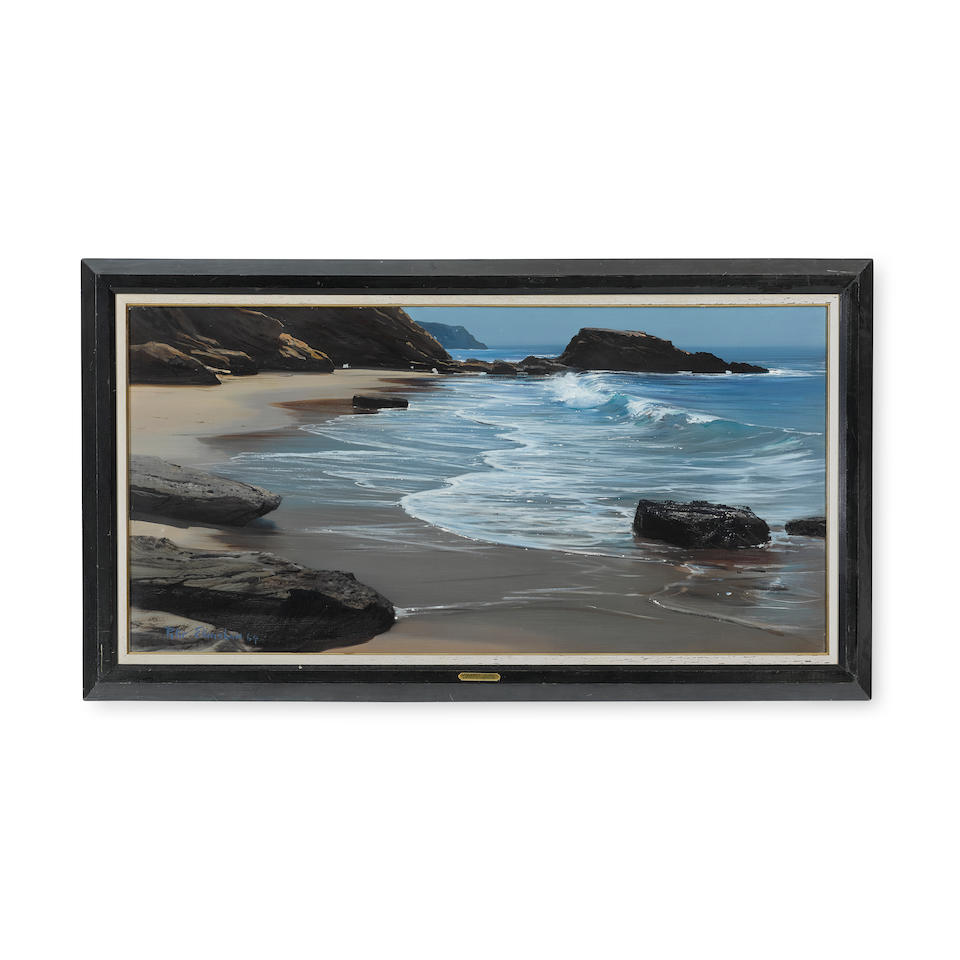 Peter Ellenshaw (1913-2007) Laguna Beach, California 25 x 50in framed 31 1/2 x 56 1/2in (Painted in 1964.)