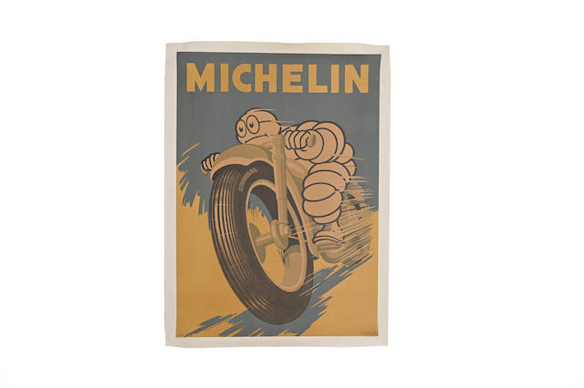 A Michelin Motorcycle Tires advertising poster, Italian, 1959,