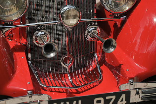 1934 Mercedes-Benz 500/540K (Factory Upgrade) Spezial Roadster  Chassis no. 105136 Engine no. 105136 image 9