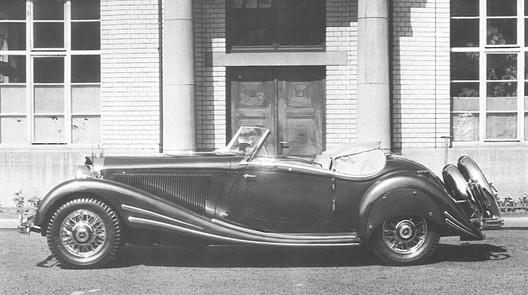 1934 Mercedes-Benz 500/540K (Factory Upgrade) Spezial Roadster  Chassis no. 105136 Engine no. 105136 image 6