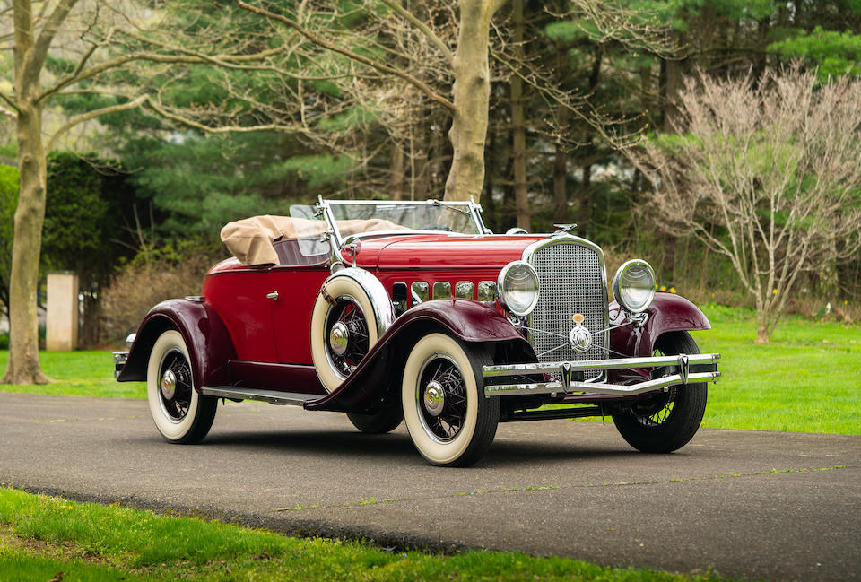 <b>1931 Hudson Greater Eight Boattail Roadster  </b><br />Chassis no. 924469 <br />Engine no. 45937