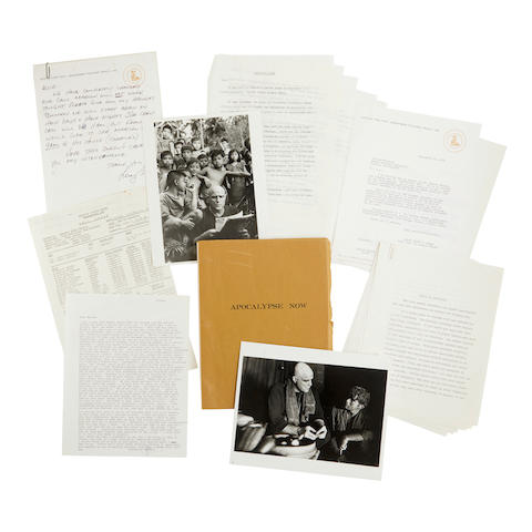 A Marlon Brando Collection of scripts, letters, and notes for Apocalypse Now