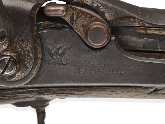 WILD BILL HICKOK'S SPRINGFIELD TRAPDOOR RIFLE BURIED BY HIS SIDE AT DEADWOOD SOUTH DAKOTA ON AUGUST 3, 1876. No visible serial number, circa 1870, .45-70 caliber 29 58 inch barrel, 1863 on tail of lock. image 6