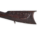 Thumbnail of WILD BILL HICKOK'S SPRINGFIELD TRAPDOOR RIFLE BURIED BY HIS SIDE AT DEADWOOD SOUTH DAKOTA ON AUGUST 3, 1876. No visible serial number, circa 1870, .45-70 caliber 29 58 inch barrel, 1863 on tail of lock. image 3