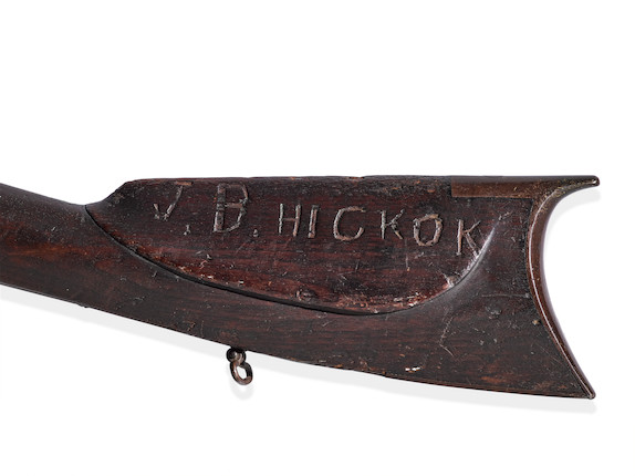 WILD BILL HICKOK'S SPRINGFIELD TRAPDOOR RIFLE BURIED BY HIS SIDE AT DEADWOOD SOUTH DAKOTA ON AUGUST 3, 1876. No visible serial number, circa 1870, .45-70 caliber 29 58 inch barrel, 1863 on tail of lock. image 3