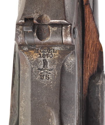 WILD BILL HICKOK'S SPRINGFIELD TRAPDOOR RIFLE BURIED BY HIS SIDE AT DEADWOOD SOUTH DAKOTA ON AUGUST 3, 1876. No visible serial number, circa 1870, .45-70 caliber 29 58 inch barrel, 1863 on tail of lock. image 5