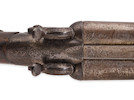 Thumbnail of BILLY THE KID WHITNEY DOUBLE BARREL HAMMER SHOTGUN TAKEN FROM DEPUTY BOB OLINGER AND USED TO KILL HIM DURING BILLY THE KID'S DRAMATIC LINCOLN COUNTY COURTHOUSE ESCAPE ON APRIL 28, 1881.  Serial no. 903, circa 1880, 10 gauge 25 1/4 inch round brown Damascus twist pattern. image 9