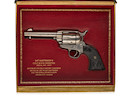 Thumbnail of BAT MASTERSON'S COLT SINGLE ACTION ARMY REVOLVER, CUSTOM ORDERED FROM THE OPERA HOUSE SALOON, DODGE CITY, July 24, 1885.  Serial no. 112737 for 1884, .45 caliber 4 34 inch barrel. image 7