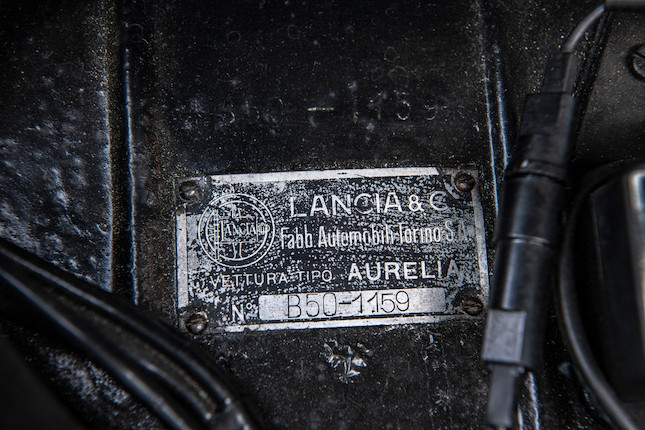1950 Lancia Aurelia B50 Cabriolet  Chassis no. B50 1159 Engine no. B10 1797 image 30
