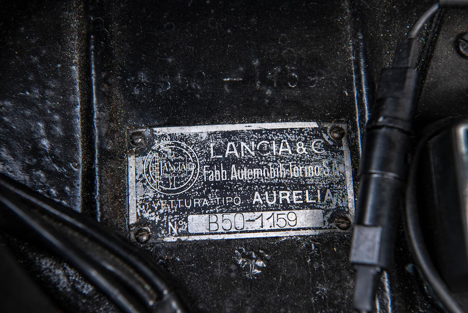 1950 Lancia Aurelia B50 Cabriolet <br /> Chassis no. B50 1159 <br />Engine no. B10 1797