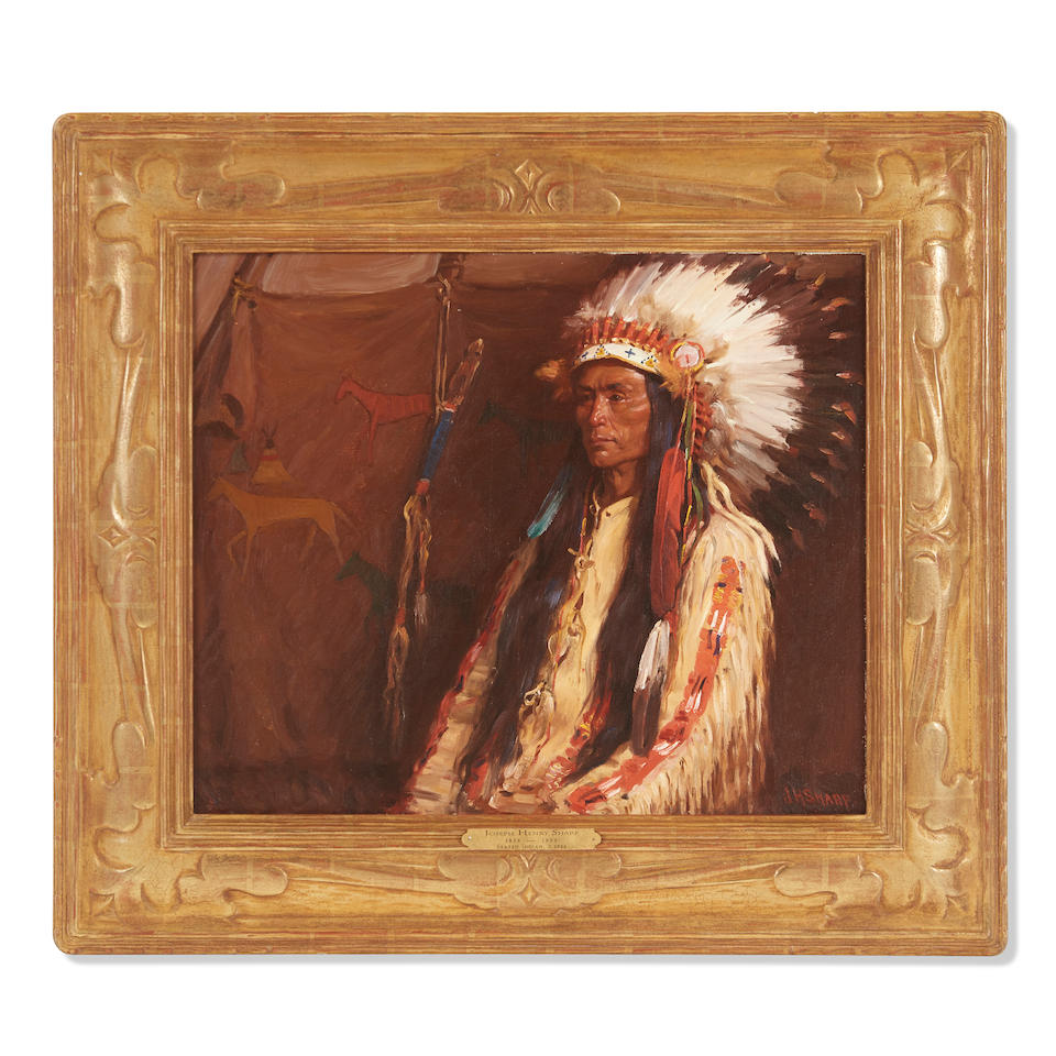 Bonhams Joseph Henry Sharp (18591953) Indian Chief 20 x