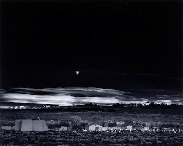Ansel Adams (1902-1984); Moonrise, Hernandez, New Mexico;