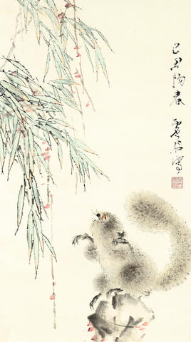 Xugu (1823/4-1896)  Squirrel and Bamboo, 1889