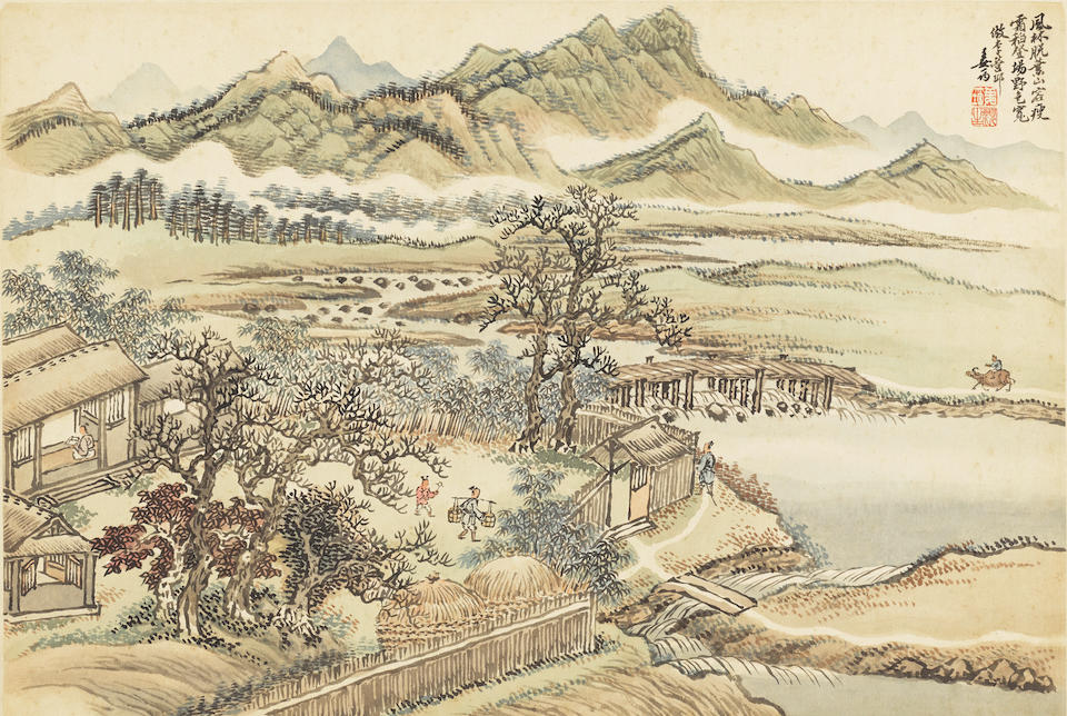 Jiang Yun  (1847-1918/1919)   Landscapes After Old Masters, 1908