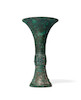 Thumbnail of AN ARCHAIC BRONZE WINE VESSEL, Gu  Late Shang/Early Western Zhou, 13th-11th centuries BCE image 6
