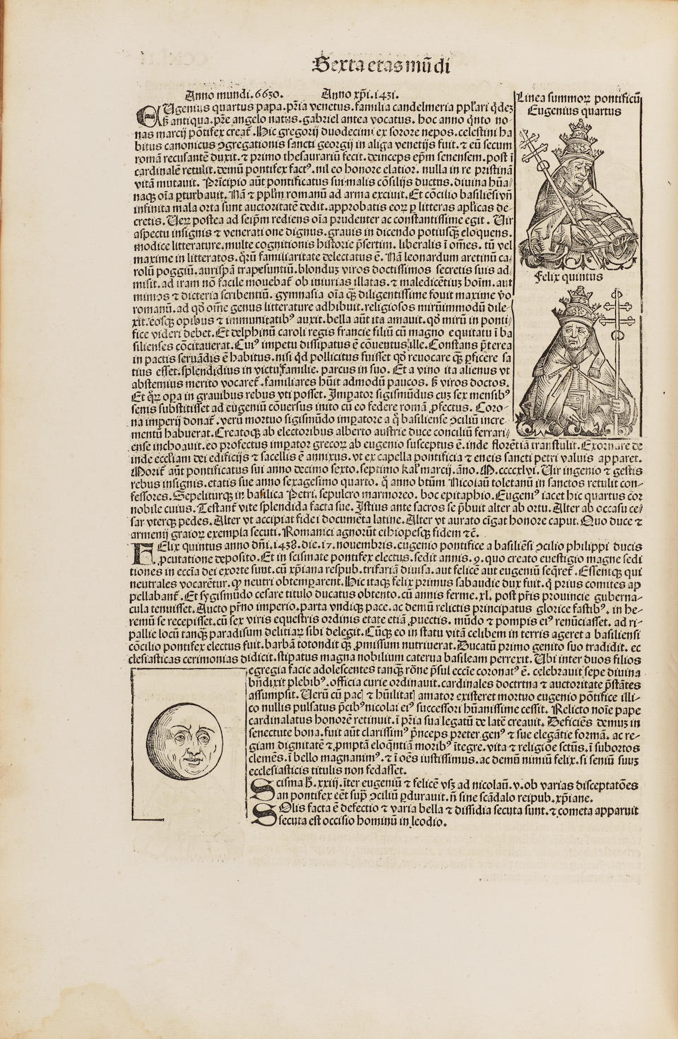 SCHEDEL, HARTMANN. 1440-1514. Liber chronicarum. Nuremberg: Anton Koberger for Sebald Schreyer and Sebastian Kammermeister, 12th July 1493.