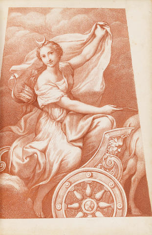 BODONI PRESS. ROSSI, GIOVANNI GHERARDO DE.  Pitture di Antonio Allegri detto Il Correggio esistenti in Parma nel Monistero di San Paolo. Parma: Bodoni for Regal Palazzo, 1800.