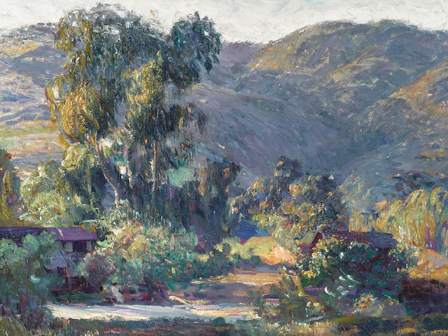 Joseph Kleitsch (1882-1931) Artist's Paradise (Laguna Beach) 26 1/8 x 30in framed 35 x 39in