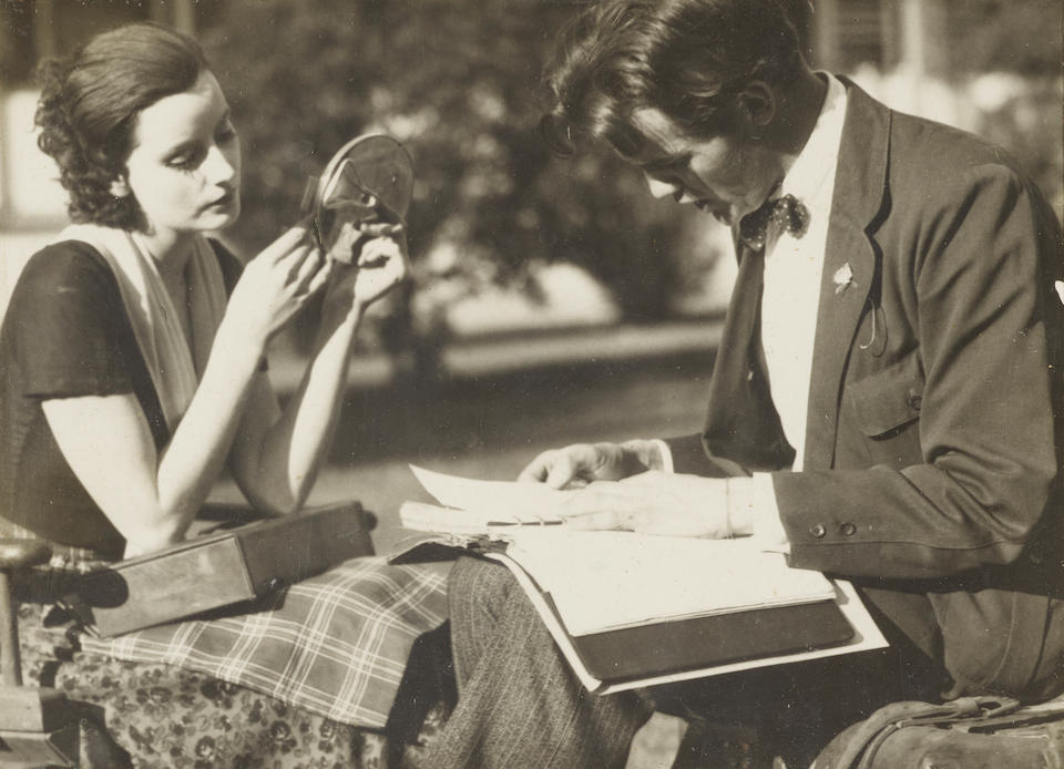 A Greta Garbo personal makeup case, c.1926, from her interpreter Sven-Hugo Borg