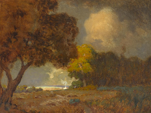 Granville Redmond (1871-1935) Approaching Storm 26 x 34in framed 36 x 43 3/4in (Painted in 1907.)