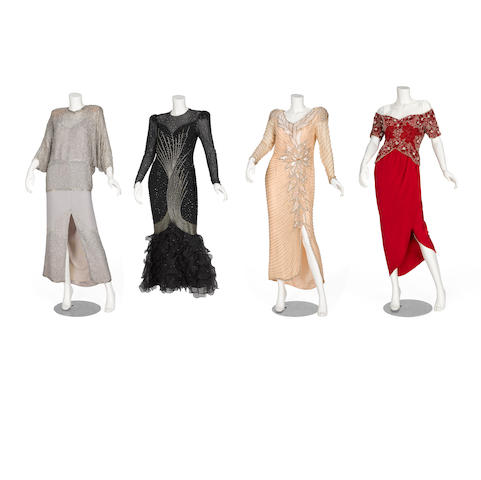 A Dorothy Lamour group of gowns by Mr. Blackwell and Lillie Rubin