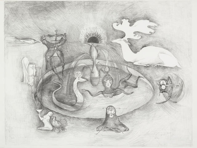 Leonora Carrington (1917-2011); Stag at Mourn;