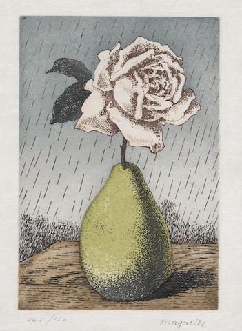 Ren&#233;  Magritte (1898-1967); Poire et Rose, from Moyens d'Existence;