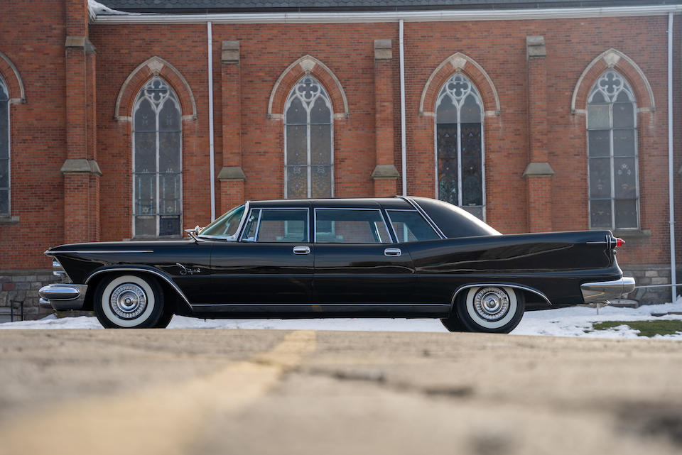 <B>1958  Imperial  Crown Limousine   </B><br />Chassis no. LY1-1001 <br />Engine no. CE5732438