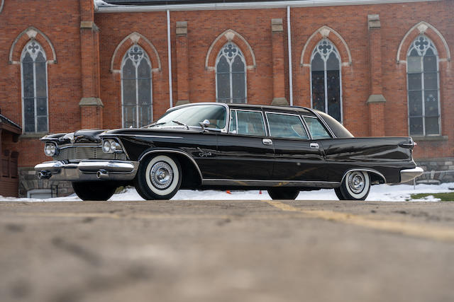 <B>1958  Imperial  Crown Limousine   </B><br />Chassis no. LY1-1001 <br />Engine no. CE5732438