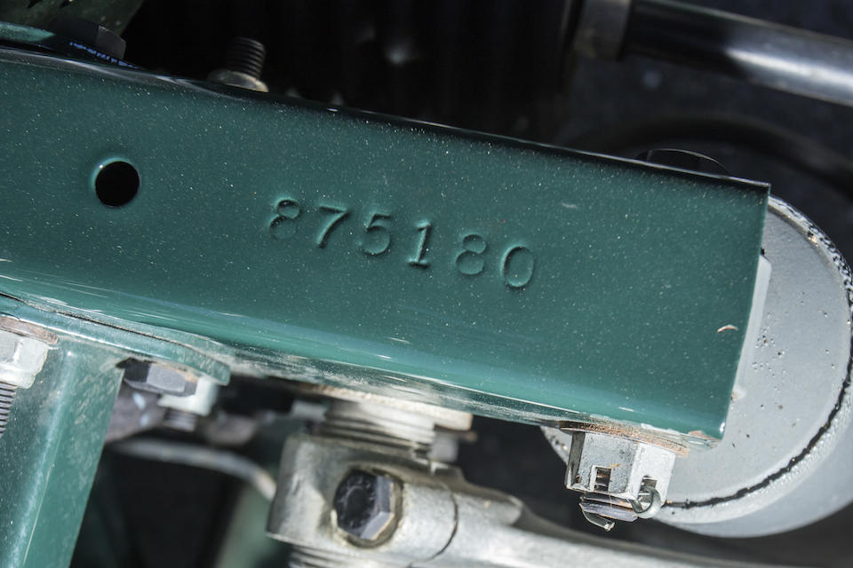 <b>1961   Jaguar E-Type Series I 'External Bonnet-Latch' Roadster</b><br />  Chassis no. 875180<br /> Engine no. R1270-9
