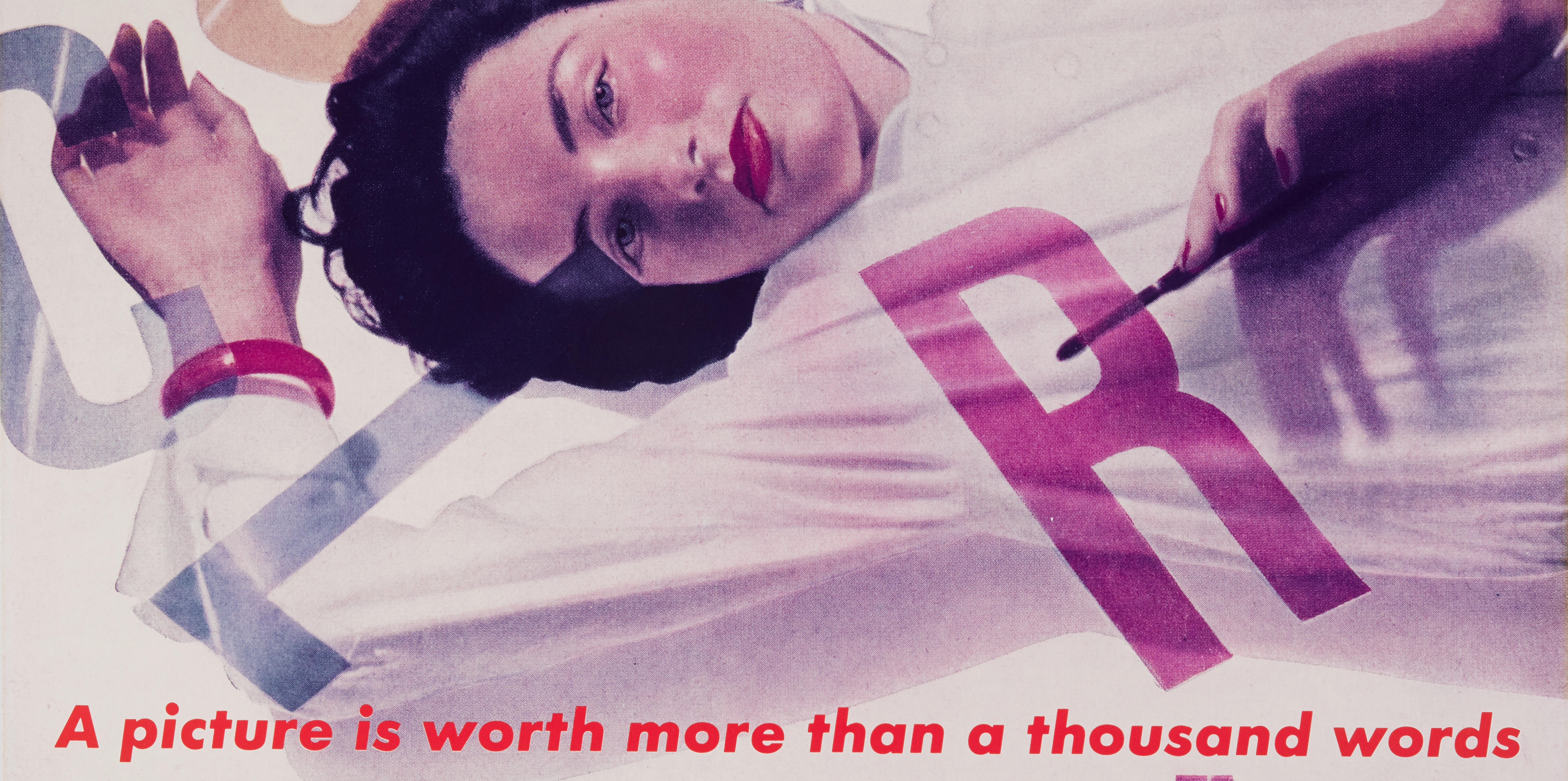 BARBARA KRUGER (b. 1945) Untitled (A picture is worth more than a thousand words), 1987