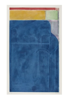 Richard Diebenkorn (1922-1993); Large Bright Blue, from Eight Color Etchings series; image 1