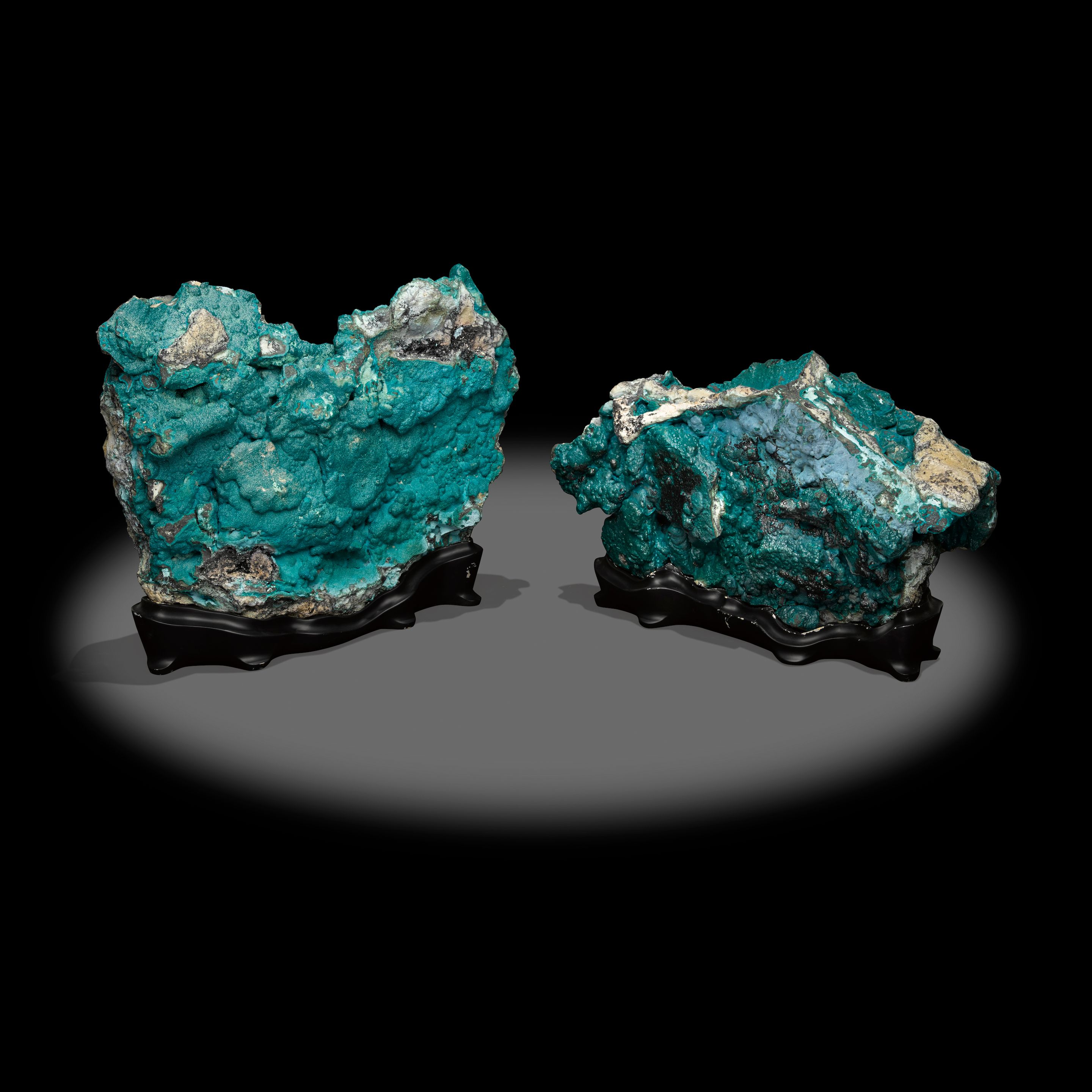 Two Large Chrysocolla Specimens