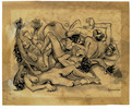 Thumbnail of Marcos Grigorian (1925-2007) Untitled (from the Auschwitz series) image 1