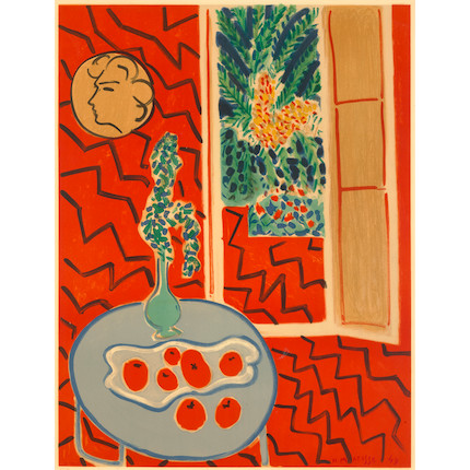After Henri Matisse (1869-1954); Still Life in a Red Room; image 1