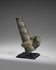 Thumbnail of A RARE ARCHAIC BRONZE HANDLE FOR A BELL, YONG Eastern Zhou dynasty, 6th-5th century B.C. image 1