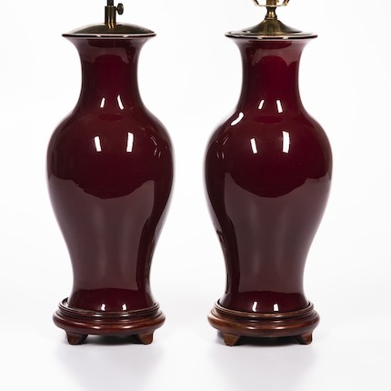 Two Oxblood-glazed Vases image 1