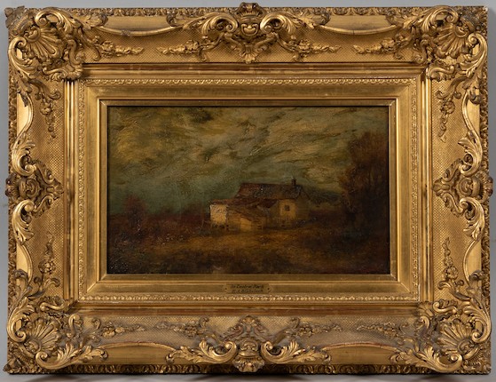 Ralph Albert Blakelock (1847-1919) In Central Park 10 x 15 in. (25.0 x 38.2 cm) framed 19 x 25 x 3 in. image 8