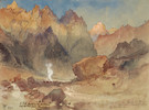 Thumbnail of Thomas Moran (1837-1926) Hance's Canyon paper 9 1/2 x 12 1/2 in. framed 21 x 24 in. image 1