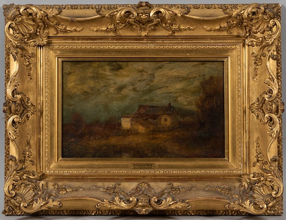Ralph Albert Blakelock (1847-1919) In Central Park 10 x 15 in. (25.0 x 38.2 cm) framed 19 x 25 x 3 in. image 4