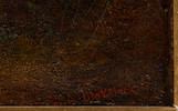 Thumbnail of Ralph Albert Blakelock (1847-1919) In Central Park 10 x 15 in. (25.0 x 38.2 cm) framed 19 x 25 x 3 in. image 3
