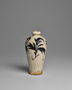 Thumbnail of A CREAM AND DARK-BROWN SLIP-PAINTED CIZHOU MEIPING Song-Jin Dynasty 11th/13th Century image 1