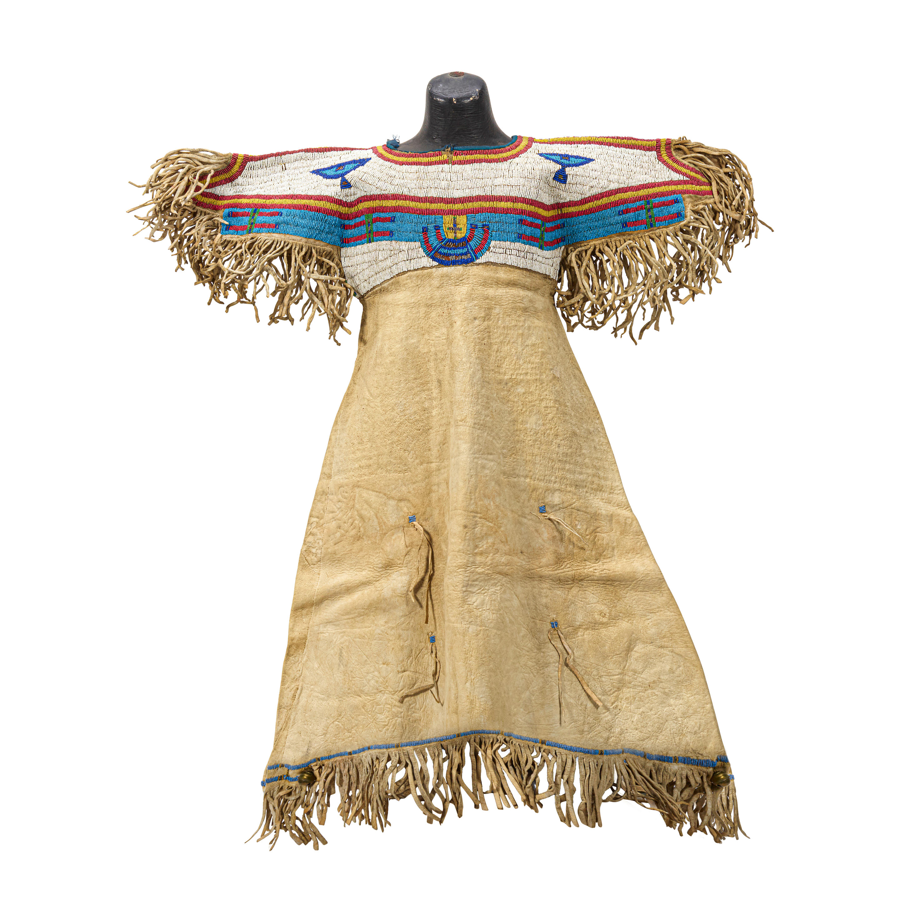Bonhams : A Lakota (Sioux) or Tsis tsis'tas (Cheyenne) girl's beaded dress