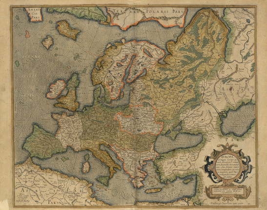PTOLOMAEUS, CLAUDIUS. c.100-c.170. Geographiae libri octo, edited by Gerard Mercator.  Cologne Godfried von Kempen, 1584. image 2